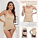 MISS MOLY Women's 3 Piece Scoop Neck Camisole Top Shapewear Tummy Control Seamless Tank Body Shaper Compression Cami with Adjustable Spaghetti Straps