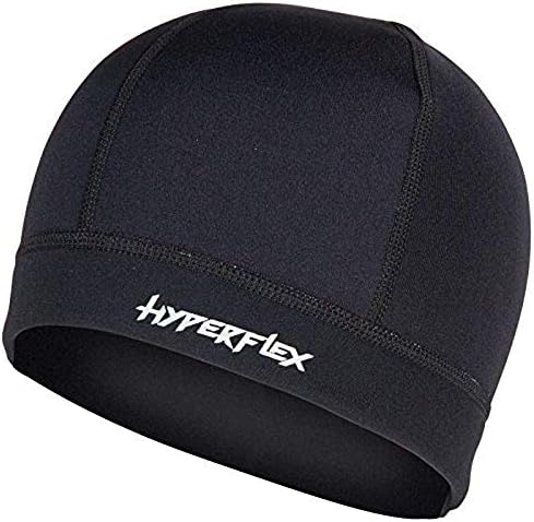 Hyperflex Pro Series Neoprene Beanie - Unisex Wetsuit Cap, Scuba Diving and Kiteboarding - Features a Warm Fleece Lining, Grommet Lanyard Holes and a Comfortable Fit - Premium Quality