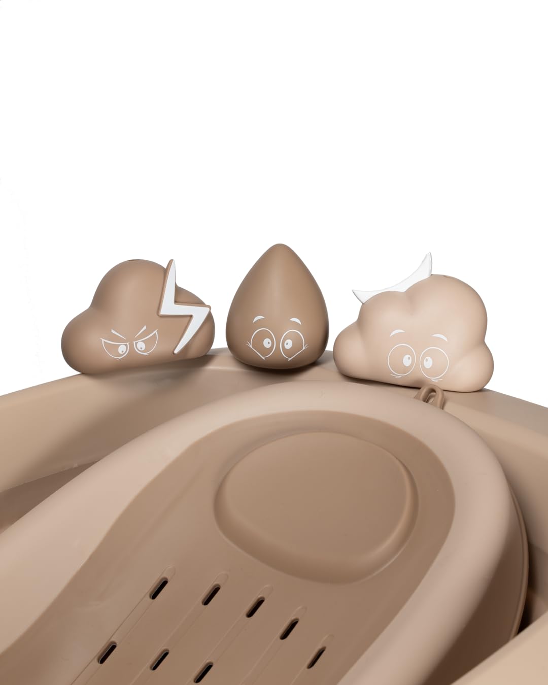 Twistshake Baby Babybadewanne V2 Set | Faltbare Badewanne mit Badekissen & Spüler | 30L Fassungsvermögen | BPA-frei | 0–4 Jahre | Mocha