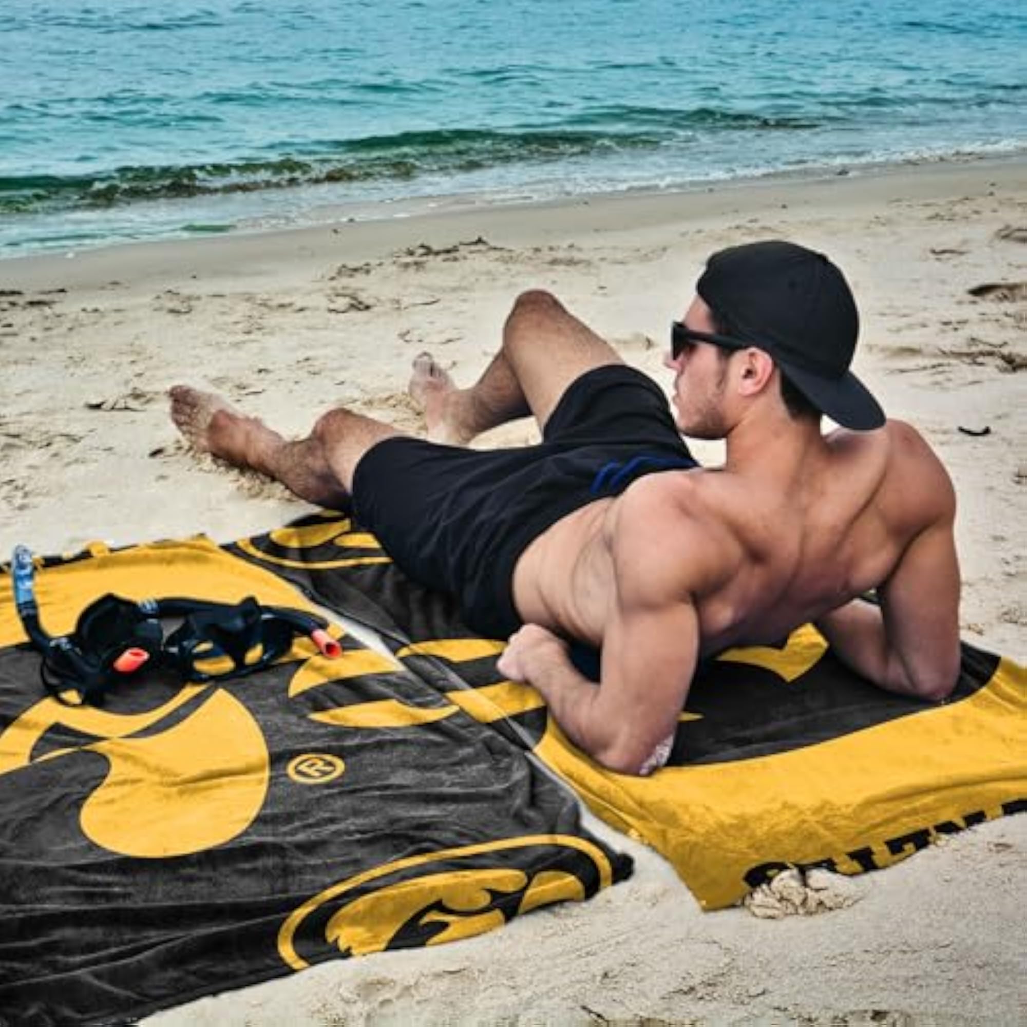 Iowa Hawkeyes NCAA Incisor Micro Fiber Beach Towel