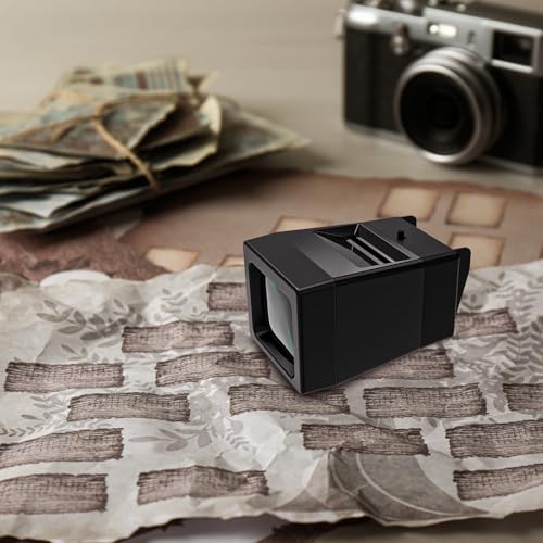 Image of 35mm Slide Viewer, 2X Magnification and LED Lighted Illuminated Viewing, Slide Projector for 35mm Old Slides (2AAA Batteries Included)