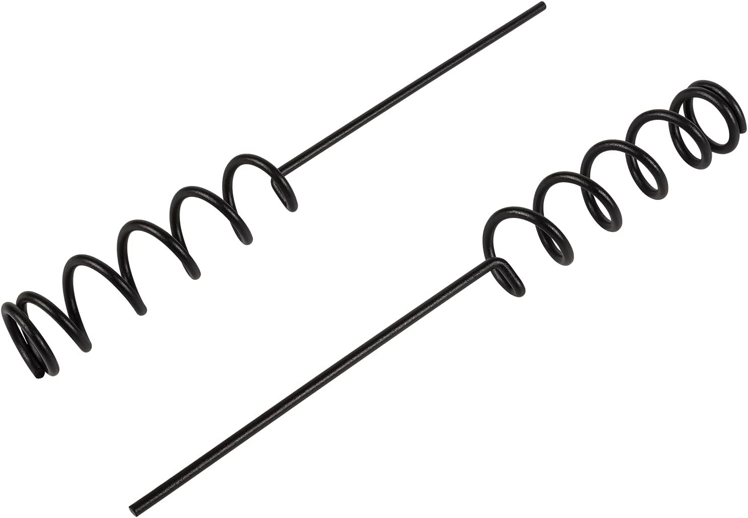 LAIKOU Black Heavy Duty Spiral Fishing Rod Holders for Most Spinning Rod Great for Bank Fishing on Lakes and Streams - Pole Holder Insert Ground Support Rest Stand 2-Pack : Sports & Outdoors