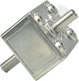 ELLANA Turbine Speed Slow Rotating Dc Electric Motor JGY370 Small Curtain Gear Reduction 24v Dc Mega Torque Geared Motor Double Output Shaft Motor Worm controllable (Color : 24V, Size : 42rpm)