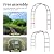 Zhisheng Metal Pergola Arch Garden Arbor Frame Outdoor Wedding Party Climbing Plants Trellis 7.9ft Wide X 6.4ft High Or 4.9ft Wide X 7.9ft High, for Halloween Bridal Party Decoration, Black