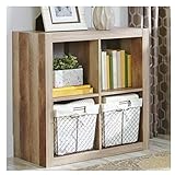 Better Homes and Gardens.. Bookshelf Square Storage Cabinet 4-Cube Organizer (4-Cube, Weathered)