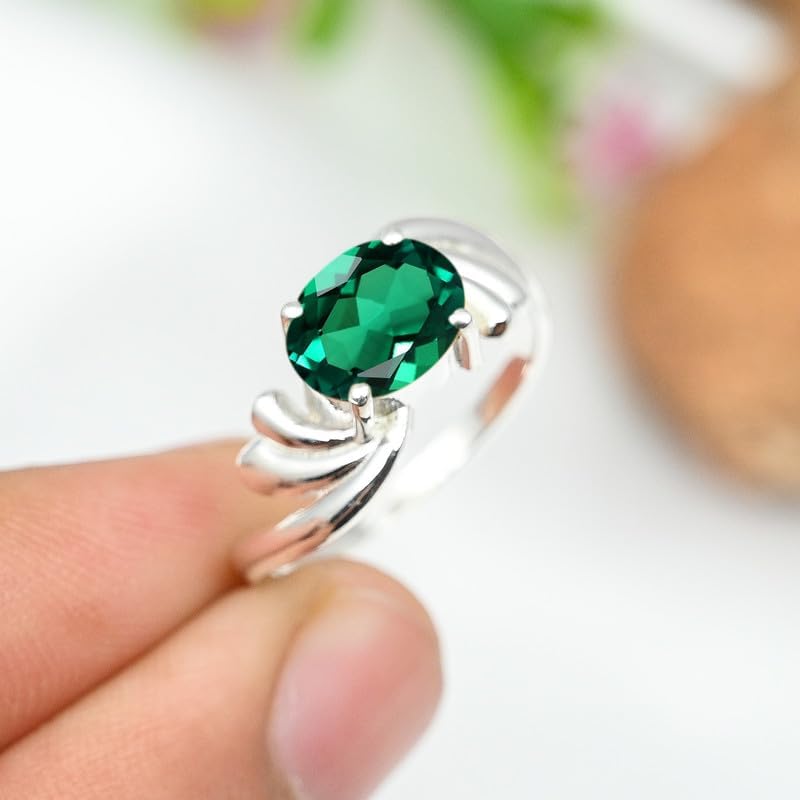 Gemstone Ring Men & Women Bandring All Size Gift Item Silver Plated Handmade Jewelry CRG1259AA image 2