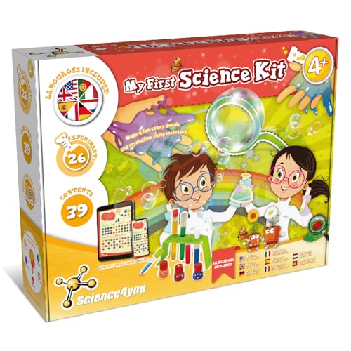 Science4you Mon Premier Kit Scientifique pour Enfants +4 Ans - Jeux Éducatif avec 26 Expériences Scientifiques,...