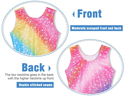 Image of TENVDA Leotards for Girls Gymnastics One Piece Biketard（Multiple Colors）