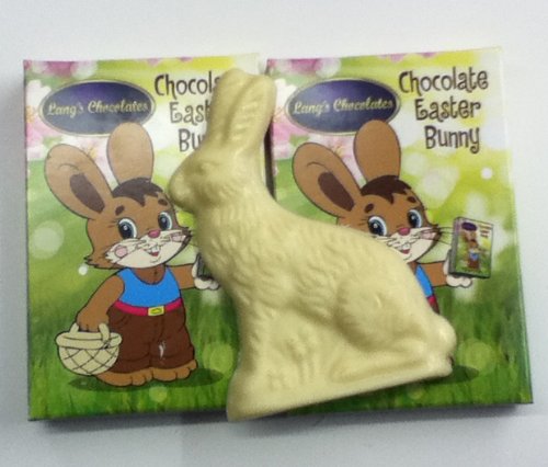 Lang’s Chocolates – White Chocolate Bunny – Solid White Chocolate – Individually Boxed – Easter Basket Candy – Gluten-Free and Kosher-Dairy Certified – 3.5” Tall – Pack of 7