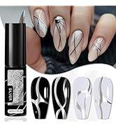 IMGDD Metallic Gel Liner Polish, Mirror Silver Gold Rose Gold Chrome Painting Nail Polish, for Sa...