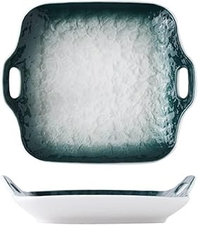 Baking Dish Square Baking Dish Ceramic Oven Amphora Cheese Baking Rice Dish Microwave Dish Salad Plate for Oven, Microwave Lasagna Pans (Color : A)