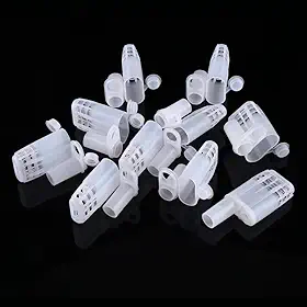 WALFRONT Conjunto de Gaiolas de Abelha Rainha, 10 Peças, Isolador de Plástico, Gaiolas de Criação Com Grande Abertura, Clipe Seguro para Apicultura, Ferramentas de Criação, Caixa de Insetos