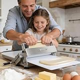 Soflightmok Laminoir à PâTe pour Croissants-Machine à Laminer De Table Professionnelle Acier Inoxydable avec éPaisseur RéGlable 0-25mm-RéAlisez PâTisserie,Pizza,Fondant Et Feuilletage chez Vous TypeA