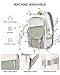 coowoz School Bag Lightweight Casual Daypack College Laptop Backpack for Men Women Water Resistant Travel Rucksack for Sports High School Middle Bookbag for girls Gray Green white