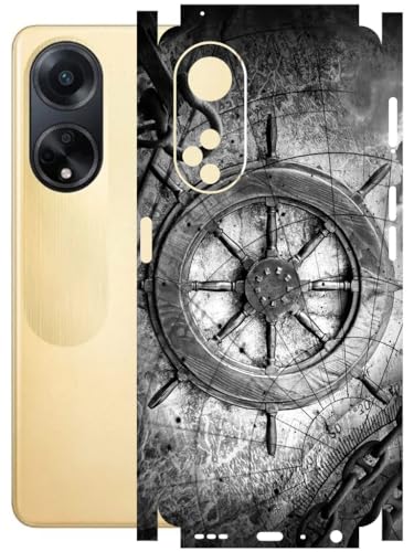 Image of AtOdds - Full Body Back Screen Guard Protector Film - Lamination Wrap Skin Sticker Compatible with Oppo F23 (5G) | Scratchproof Matte Finish (Voyage)