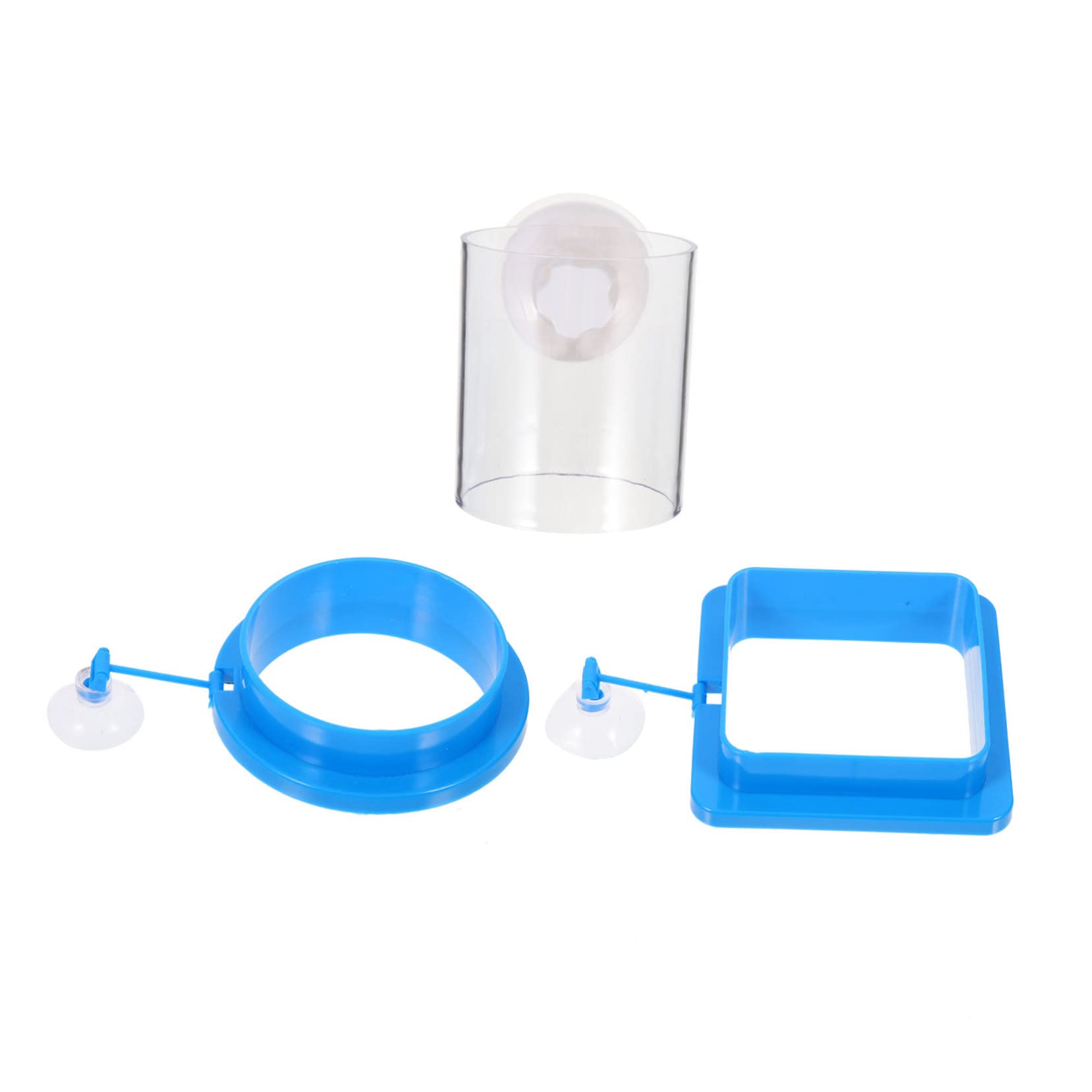 COLLBATH Portable Fish Feeder Ring Small Aquarium Ring Plastic Aquarium Circle Betta Fish Tank Accessories