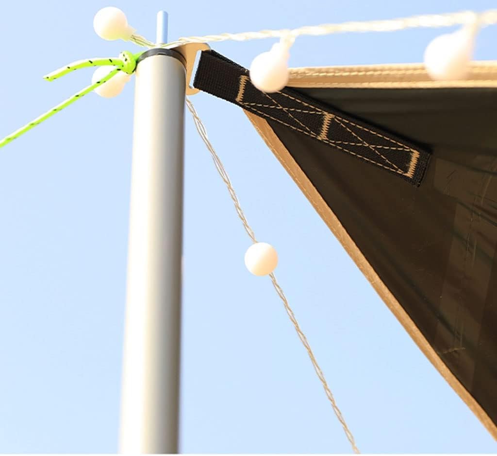 Tent Tarps Black-Coated Inner Layer,PU 3000+ Waterproof, UPF50+ Camping Tent for Yard Outdoor Travel Adventure Beach Coffee (Size : Small)