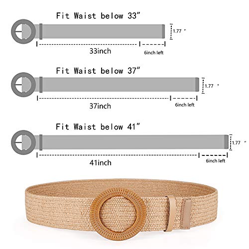 Rrwin Rattan Straw Raffia Summer Belts for Women 2025 Elastic Stretch Woven Waist Wide Band3