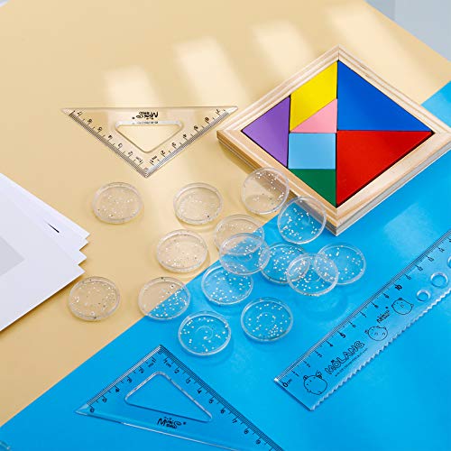 50 Pieces Expansion Discs Notebooks Planner Discs, Book Expansion Discs For Diy Notebooks Planners, Clear With Silver Sequins (1.26 Inch) #TOP2