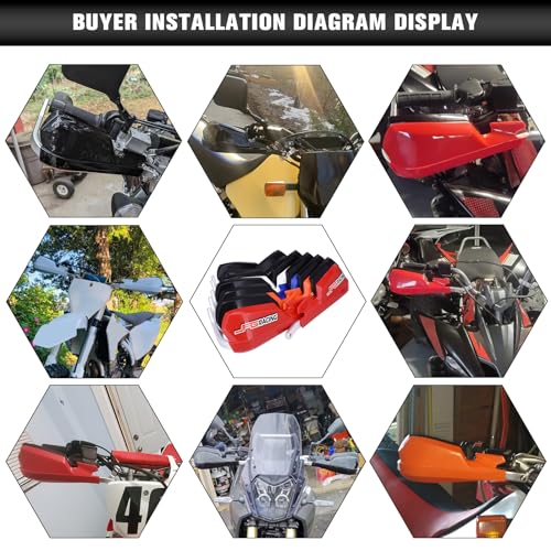 image for JFG RACING Motorcycle Handguards,Dirtbike Hand Guards Universal for 7/