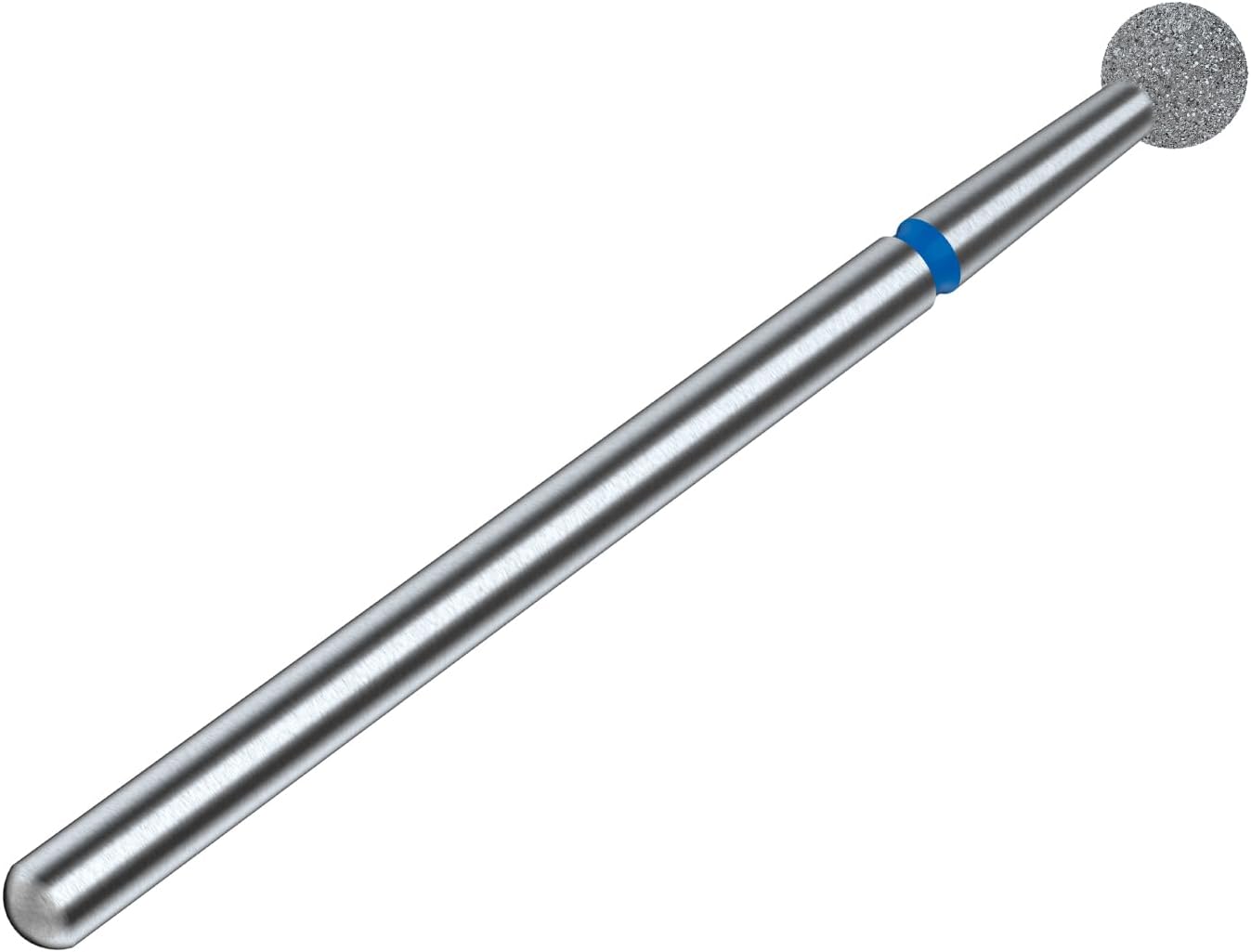 STALEKS PRO Expert elmas tırnak matkap ucu (top, mavi, 4 mm) – orta Grit 120 çok amaçlı uç, donanım manikür ve pedikür, manikür ve cilt işleme için