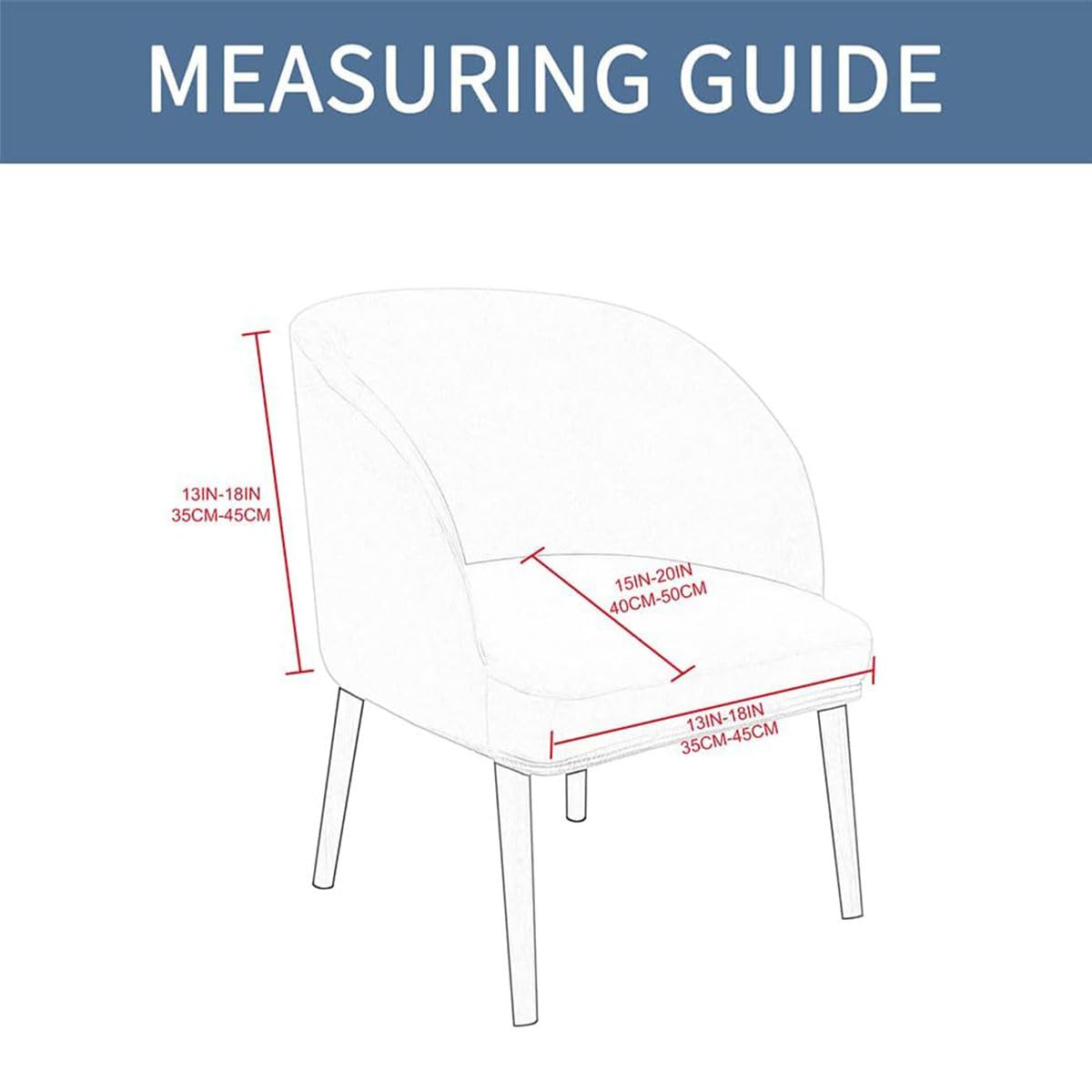 Coprisedia in velluto scandinavo con braccioli, 4 pezzi, elastici, per sedie da ufficio, ristoranti, bar, mobili da cucina
