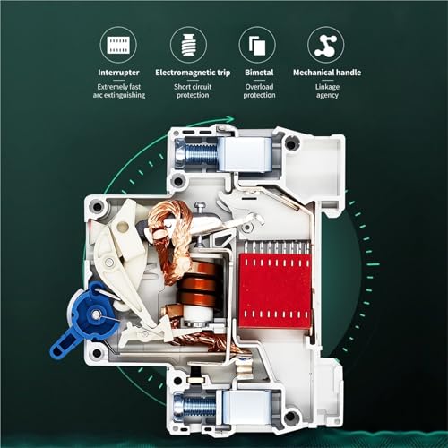 Disjoncteur 2P 32A AC230V 400V courbe C pour rénovation électrique