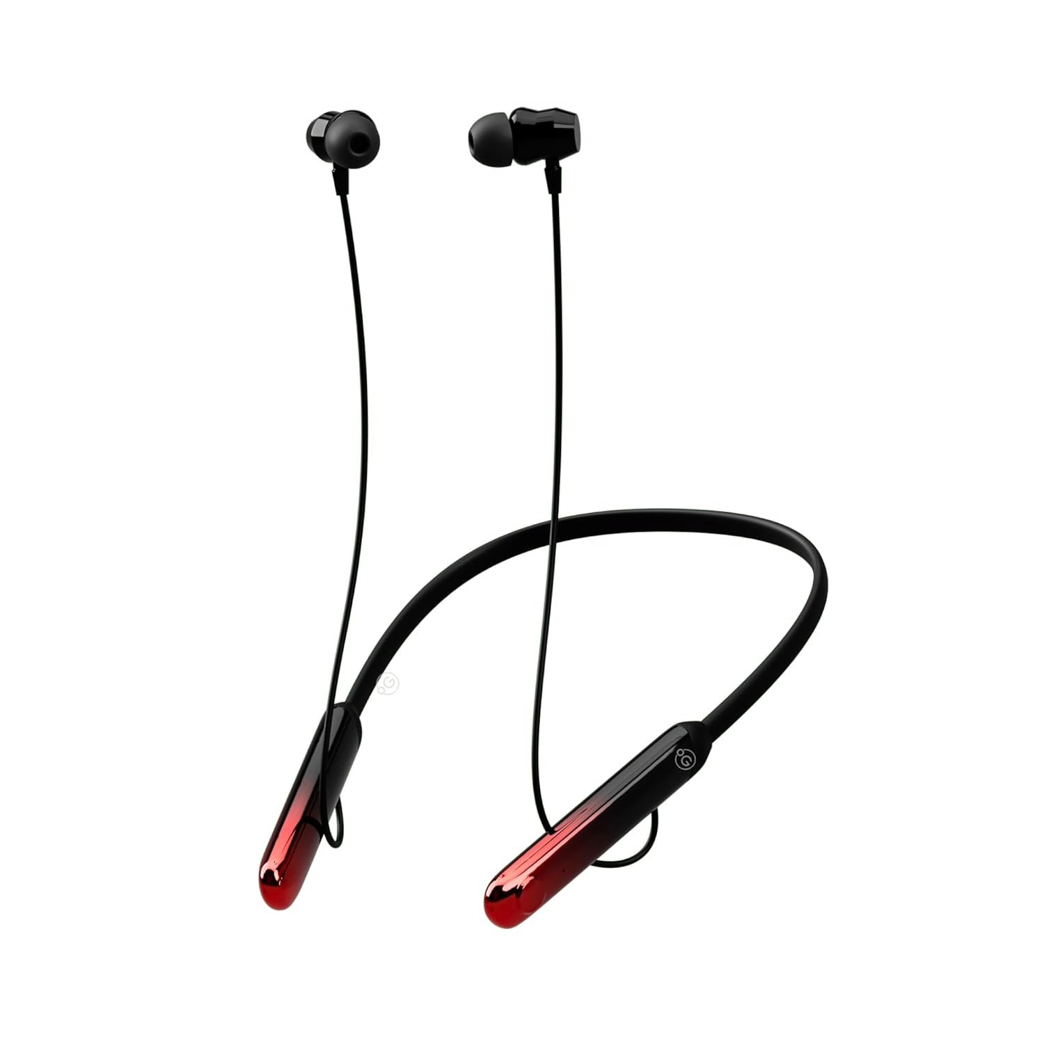 OOGE Tune 24 Wireless Neckband Earphones – (Reddish Black) Bluetooth 5.4, 100H Battery, Deep Bass, Noise-Cancelling Mic, Sweatproof Build, Quick Charging, Lightweight, Magnetic Earbuds