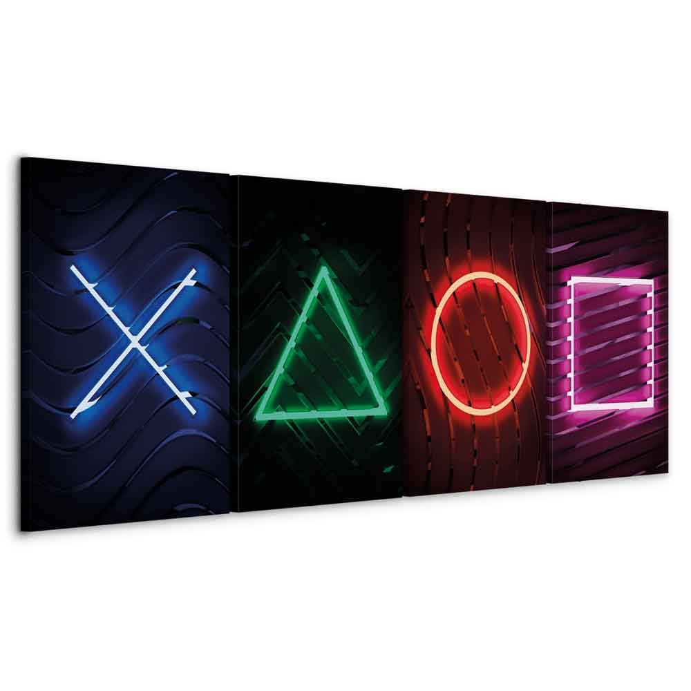 murando - Akustikbild bunt schwarz Gaming, Schallschutz, Wohnzimmer, Büro | Verbessert Raumakustik, reduziert Hall, ideal fürs Büro oder Wohnzimmer, hochwertige Verarbeitung, schnelle Montage, stilvoll