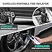 CYCPLUS Tire Inflator Portable Air Compressor, 150 PSI Cordless Air Pump with Digital LCD Screen Pressure Gauge, Electric Pump for Car, Motorcycle, Bicycle and Balls