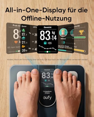 ANKER eufy Smart Scale C20, smarte Körperfettwaage – Ansicht 2