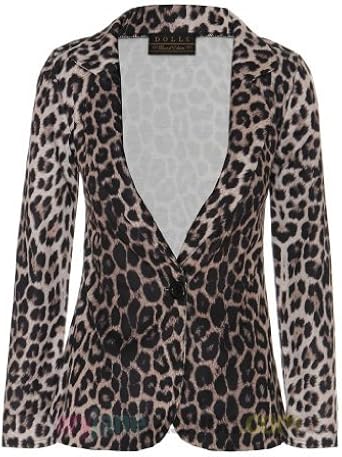 ladies leopard blazer