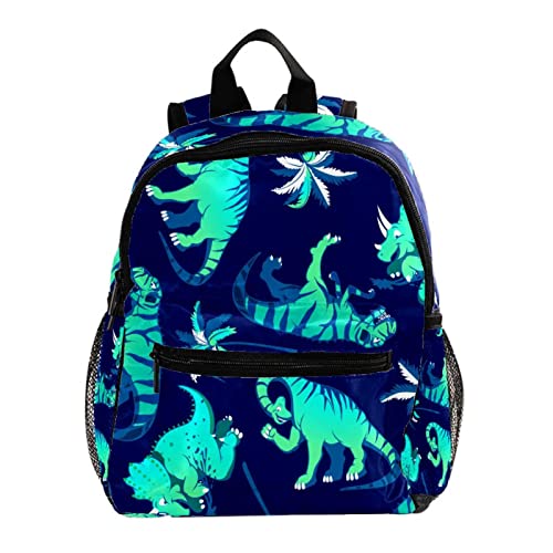 Sac à dos pour garçons et filles dinosaure bleu marine pour les sorties au parc