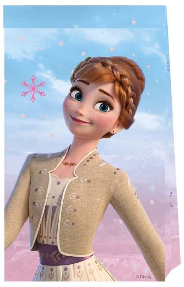 Procos 93845 - Party Bags Frozen 2 Wind Spirit, Pack of 4, FSC® Mix, Paper Bags, Birthday, Theme Party