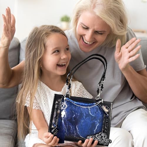 Shoulder Bag - Travel Tote Bag,Ancient Chinese Style, Transparent Window Design, Large Capacity For Business Commute2