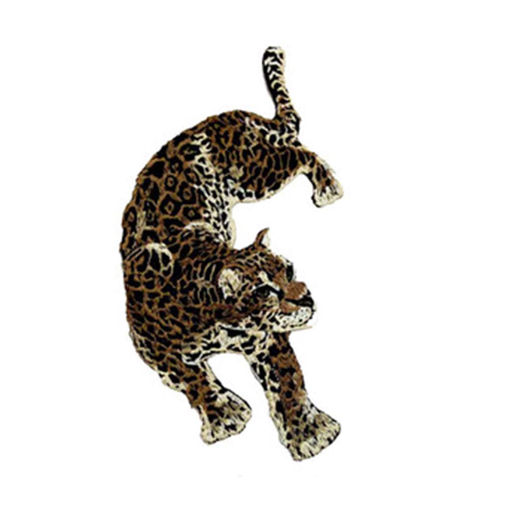 Leopard Patches Sew On Clothing Embroidery Biker Patch DIY Applique Clothes Iron On T-Shirt For Women Stickers Scrapbooking