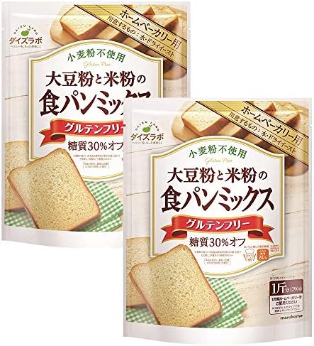 Amazon マルコメ ダイズラボ 大豆粉のパンミックス グルテンフリー 小麦粉不使用 1斤分 290g マルコメ ブレッドミックス 通販