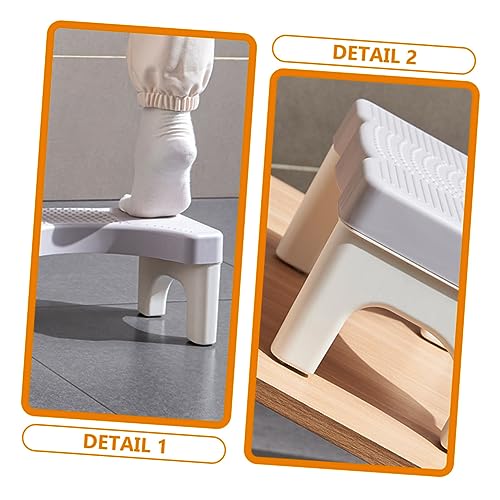Healvian Descanso Para Os Pés Otomano Banquinho Pp Banheiro Banquinho Toalete Agachamento Escabelo D