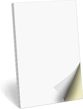 321Done Blank Pad 2-Part Carbonless, Carbon Copies for Sketch, Memo, or Small Business - Carbon Copy Duplicate, Sales Notes & Reminders, Vertical 3.4x5.5 Pocket Size, 50 White/Yellow Sets - Made in USA
