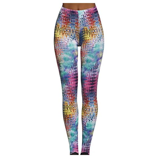 Bas Bleu Tessera 90 Leggings Deportivos Con Estampado Multicolor Para Mujeres - Hechos En La UE, multicolor,4