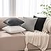 MIULEE 4er Set Samt Kissenbezug Kissenhülle Kopfkissenbezug Dekorative Dekokissen Couchkissen Deko Bezug Sofakissenbezug für Wohnzimmer Schlafzimmer Büro 40x40 cm, Cord-Grau Serie, Einfarbig