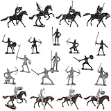Figurines miniatures de chevaliers : créez votre propre micro-paysage, exercez votre dextérité et décorez votre table ! idéales pour les histoires d’enfants, les présentoirs, etc