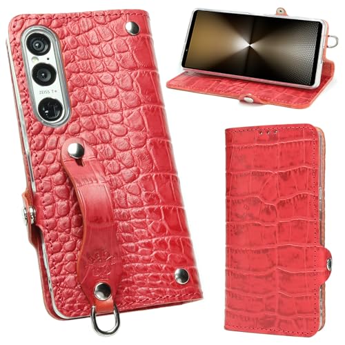 EFGS Xperia1VII�ƌ݊����̂��� �蒠�^ �P�[�X �G���{�X�N���R ���b�h MS�|�P�b�g �y���J���zdocomo SO-51F au SOG15 Softbank �x���g �Ȗ؃��U�[ �v �{�v ���{�� ���b�L�[�Y