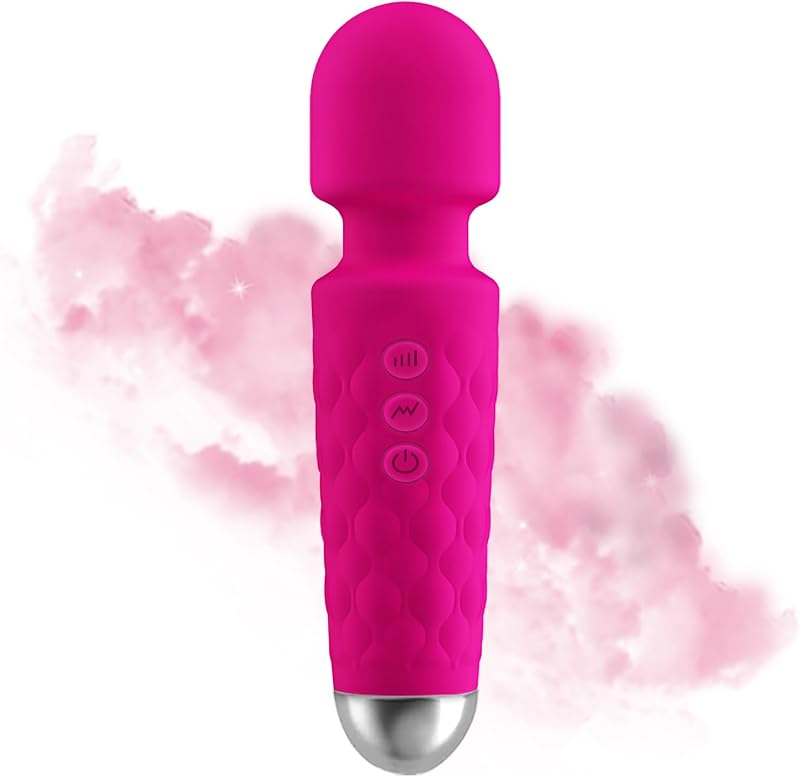 Masajeador de espalda portátil de mano para aliviar la fatiga muscular y relajarse, rosa rosa | Herramienta de masaje portátil AImassa wand para aliviar la fatiga muscular del cuello y los hombros y promover la relajación