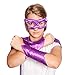 Everfan Women's Superhero Eye Mask And Powerbands 6"LX4"W Purple