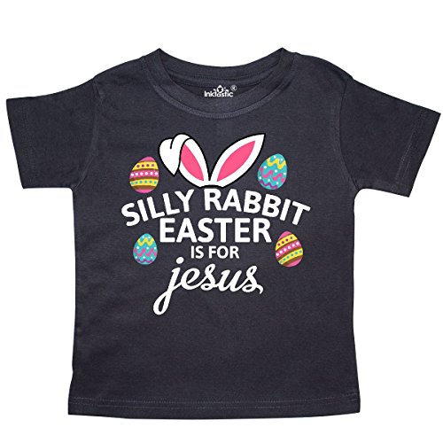inktastic Silly Rabbit Easter is for Jesus with Toddler T-Shirt 3T Black 2908b