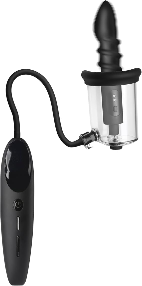 Master Series Rosebud Driller Deluxe Set Vibrating Silicone Rosebud Pump