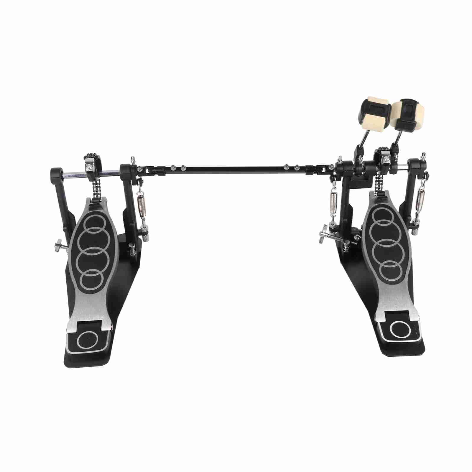 Pedal de tambor doble rendimiento estable duradero para bateristas de aluminio de zinc