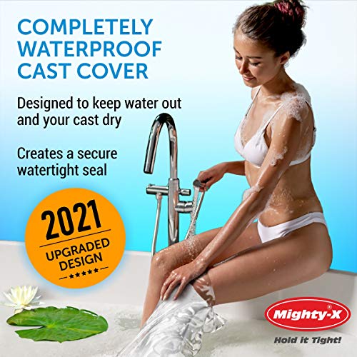 Waterproof Cast Cover Leg - 2 Sizes Bundle - Reusable 4 Cast Protectors For Shower Thigh Leg Adult Knee, Ankle, Foot - Half Leg + Full Leg Covers #TOP1