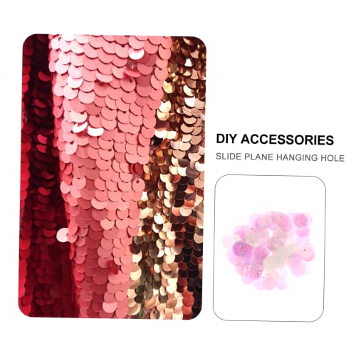 MAGICLULU 1 Pacote/45G Sinfonia Orifício Para Pendurar Bijuterias Enfeites De Glitter Vermelho Lante